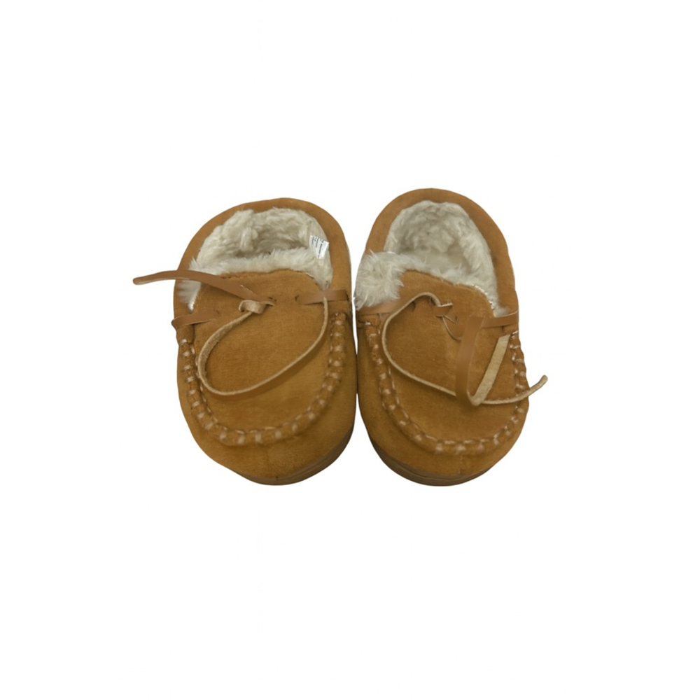 Boys Semary Moccasin Slippers Size 5 Toddler Brown